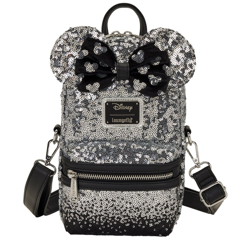 BNWT Loungefly Minnie Mouse Ombre Sequin Sling Crossbody Bag